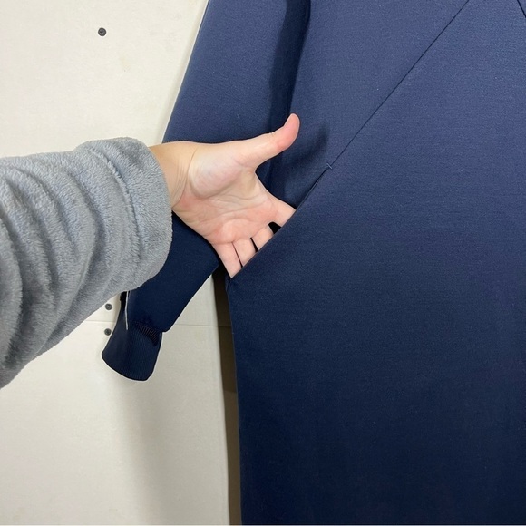 NWOT Game by Universal Standard Iris Spacer Sweatshirt Dress Size 2XS or US 6-8 - Picture 9 of 12